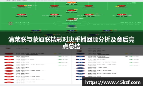 清莱联与蒙通联精彩对决重播回顾分析及赛后亮点总结