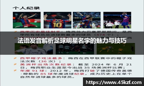 法语发音解析足球明星名字的魅力与技巧